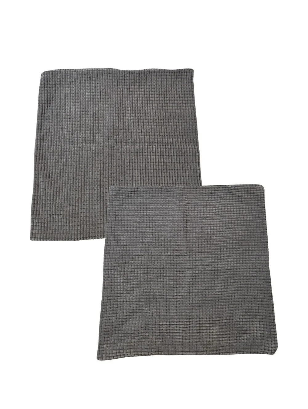 Lot Of 2 Ikea GULLKLOCKA Pillow Cushion Cover 26x26 Gray Chenille Sham Euro
